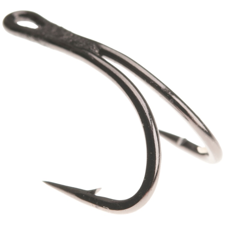 Ahrex Hr440 Tube Double #10 Fly Tying Hooks Black Nickel Tube Fly Double Hook